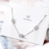 925 Silver Zircon Bracelet For Women Valentines Gift Wedding Jewelry