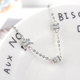 925 Silver Zircon Bracelet For Women Valentines Gift Wedding Jewelry