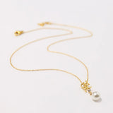 Rose Titanium Earring Necklace Set for Women