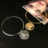 Torques Metal Wire Pendant Choker Necklace for Women