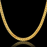 Golden Snake Chain Necklace Men Women Punk Kpop Collares