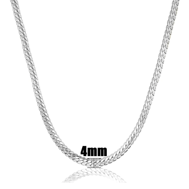 Golden Snake Chain Necklace Men Women Punk Kpop Collares
