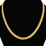 Golden Snake Chain Necklace Men Women Punk Kpop Collares