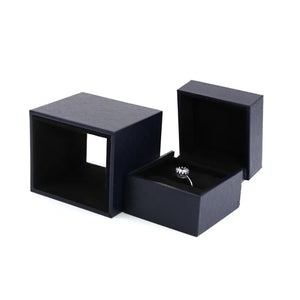 High-End Double Ring Jewelry Box Ring Necklace Storage Box