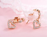 Vintage Heart Hoop Earrings for Women