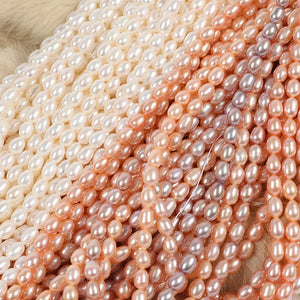 7-8mm Freshwater Pearl Necklace Semi-finished for DIY Jewelry
