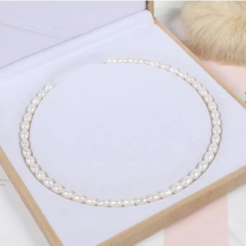 7-8mm Freshwater Pearl Necklace Semi-finished for DIY Jewelry