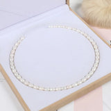 7-8mm Freshwater Pearl Necklace Semi-finished for DIY Jewelry