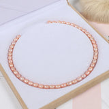 7-8mm Freshwater Pearl Necklace Semi-finished for DIY Jewelry