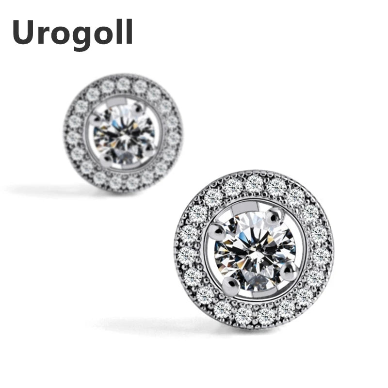 925 Sterling Silver Stud Earrings Women Fine Jewelry
