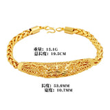 18k Yellow Plated Sand Buckle Bridal Bracelet for Women