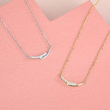 925 Silver Necklace Zircon Pendant Woman Jewelry Gift