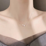 925 Silver Star Necklace Large Small Two Stars Pendant Gift Ladies Jewelry