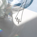 925 Silver Star Necklace Large Small Two Stars Pendant Gift Ladies Jewelry