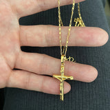24k Cross Necklace Plated Jewelry for Couples