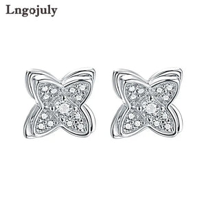 Butterfly Women Earrings 925 Sterling Silver Stud Earrings For Women