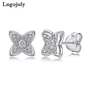 Butterfly Women Earrings 925 Sterling Silver Stud Earrings For Women