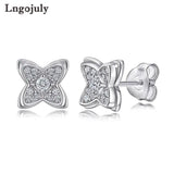 Butterfly Women Earrings 925 Sterling Silver Stud Earrings For Women