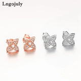 Butterfly Women Earrings 925 Sterling Silver Stud Earrings For Women