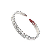 S999 Sterling Silver Hollow Bracelet Ladies Open Bracelet Niche Birthday Gift