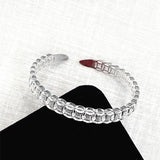 S999 Sterling Silver Hollow Bracelet Ladies Open Bracelet Niche Birthday Gift