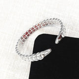 S999 Sterling Silver Hollow Bracelet Ladies Open Bracelet Niche Birthday Gift