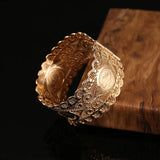 French Coin Plated Bracelet Open Cuff Bracelet Ladies