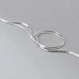 925 Silver Single Bead Oval Necklace Gift for Women