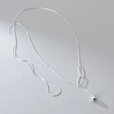 925 Silver Single Bead Oval Necklace Gift for Women