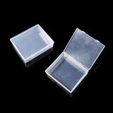 Transparent PP Square Storage Box 11x9x2.8cm