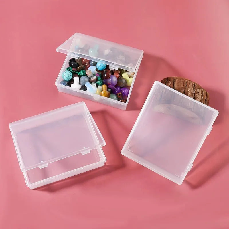 Transparent PP Square Storage Box 11x9x2.8cm