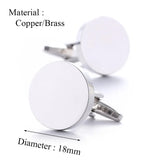 Business Metal Cuff Links for Men's Shirt Cuffs