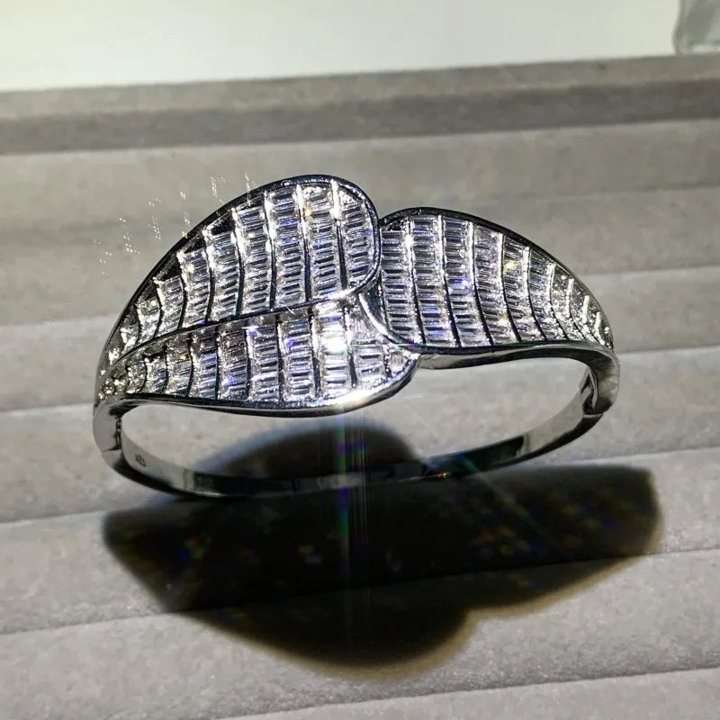 Snake Bracelet Vintage Jewelry Fill Full Princess 5A CZ Party Women Wedding