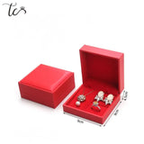 Elegant Leather Jewelry Box for Rings, Pendants, Earrings