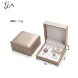 Elegant Leather Jewelry Box for Rings, Pendants, Earrings