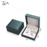 Elegant Leather Jewelry Box for Rings, Pendants, Earrings