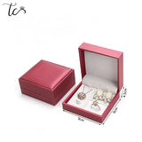 Elegant Leather Jewelry Box for Rings, Pendants, Earrings