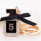 Perfume Bottle Keychain Key Ring Holder Keyrings Women