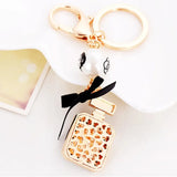 Perfume Bottle Keychain Key Ring Holder Keyrings Women