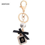 Perfume Bottle Keychain Key Ring Holder Keyrings Women