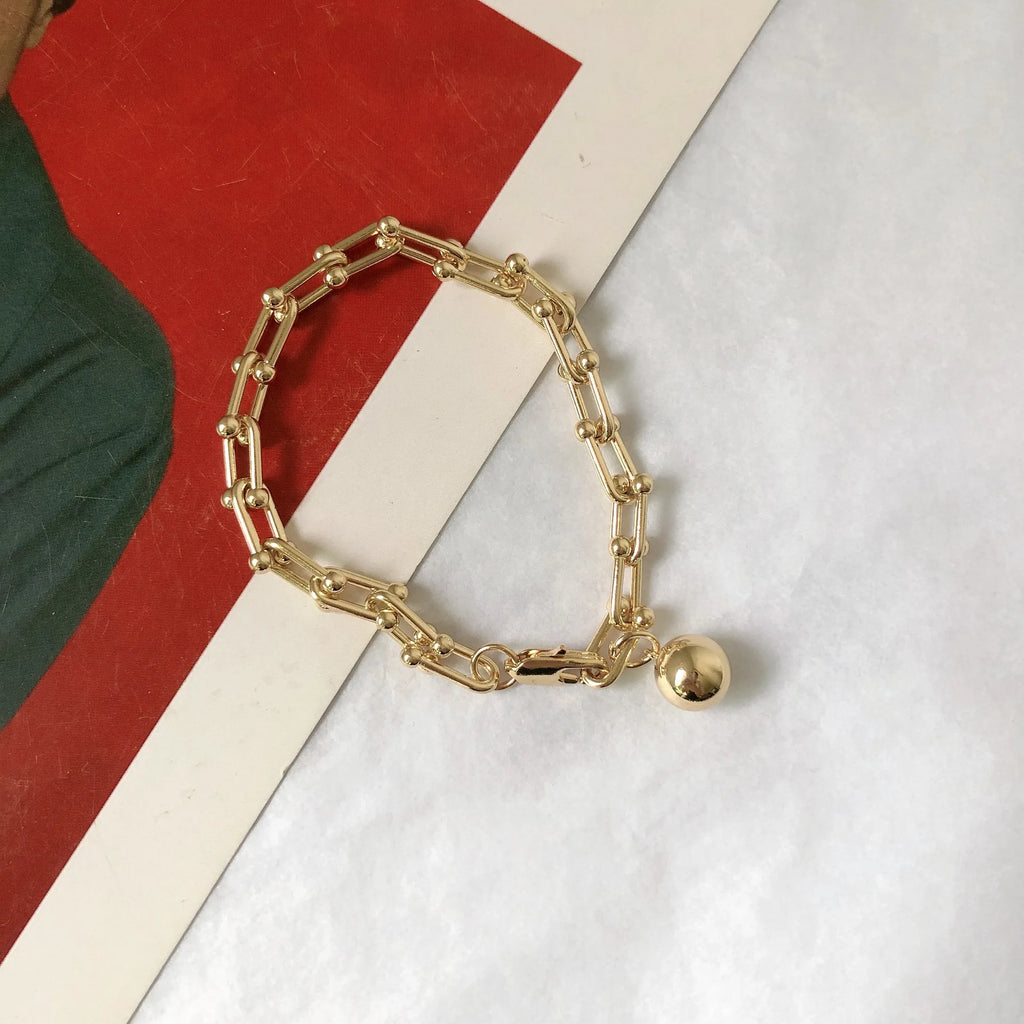 Vintage Punk U Chains Choker Necklace for Women
