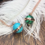 925 Sterling Silver Colorful Ball Rose Necklace Jewelry Party Jewelry