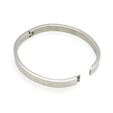 Roman Letters Crystal Cuff Bracelet Stainless Steel Jewelry Gift For Girls