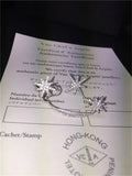 Lab Diamond Stud Earring Real 925 Sterling Silver Jewelry for Women