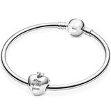 DIY Pan Bracelet Sterling Silver Rose Charm Bracelet