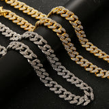 12mm Ice Out Cuban Link Women's Bracelet
