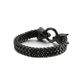 Stainless Steel Biker Wolf Bracelet Men's Bangle Jewelry