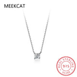 925 Silver Zircon Pendant Necklace for Women Wedding RHN745