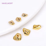 18K Plated Brass Irregular Beads For Jewelry Making