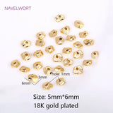 18K Plated Brass Irregular Beads For Jewelry Making